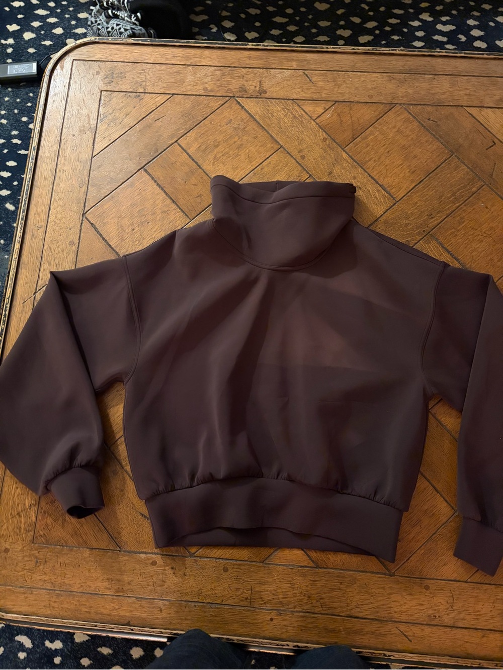 Lululemon Full Flourish Women's Dark Brown Mock Neck Pullover Top